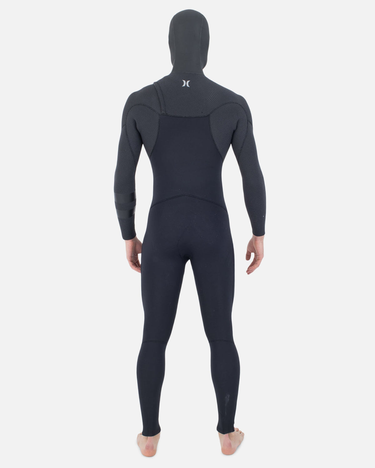 Mens Plus 4/3mm Sleeve Texture Hood Fullsuit in Black