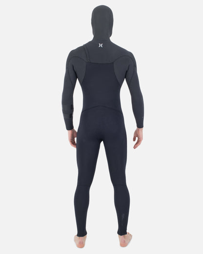 Mens Plus 4/3mm Sleeve Texture Hood Fullsuit in Black