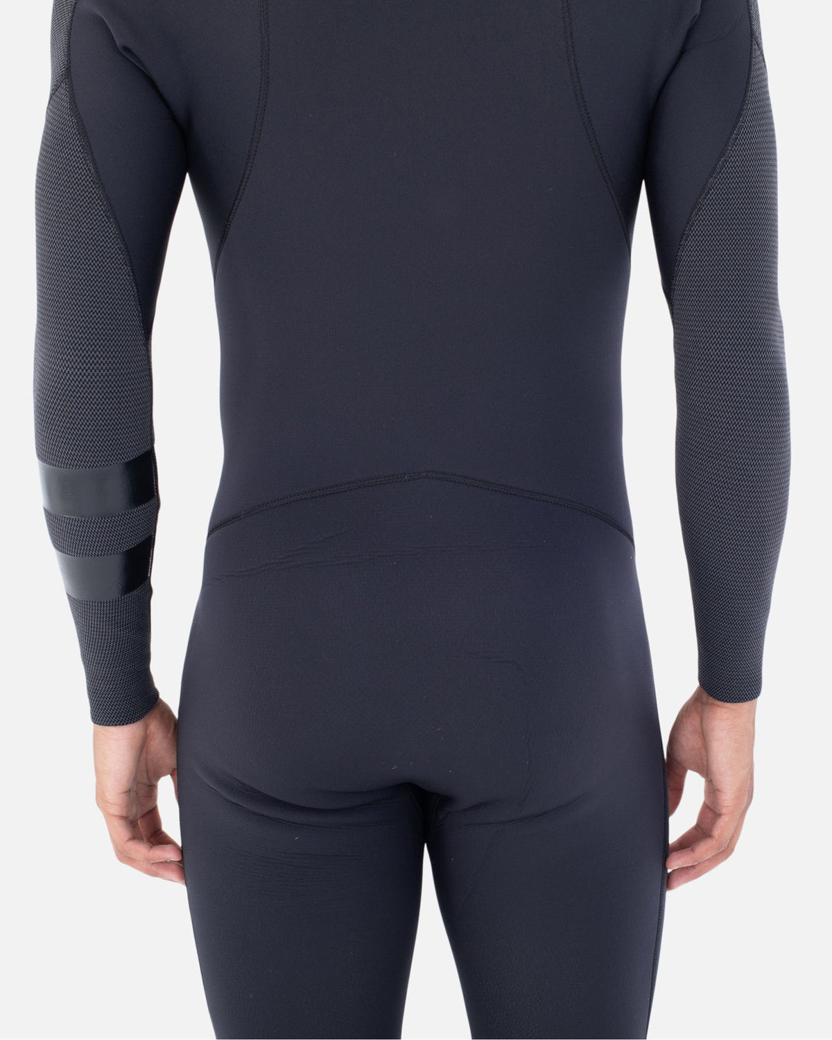 Mens Plus Sleeve Texture 3/2mm Fullsuit in Black