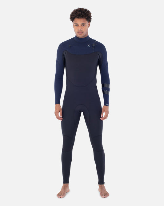 Mens Plus Sleeve Texture 3/2mm Fullsuit in Total Eclipse