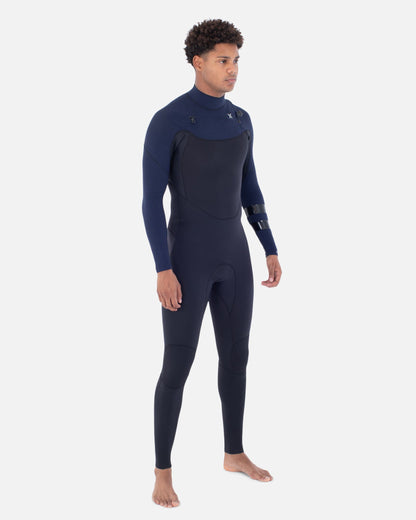 Mens Plus Sleeve Texture 3/2mm Fullsuit in Total Eclipse
