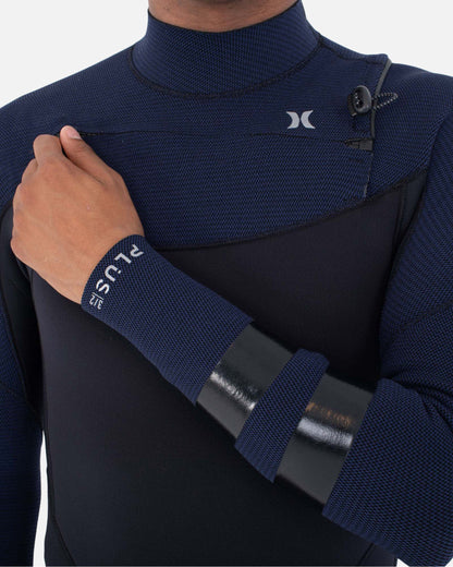 Mens Plus Sleeve Texture 3/2mm Fullsuit in Total Eclipse
