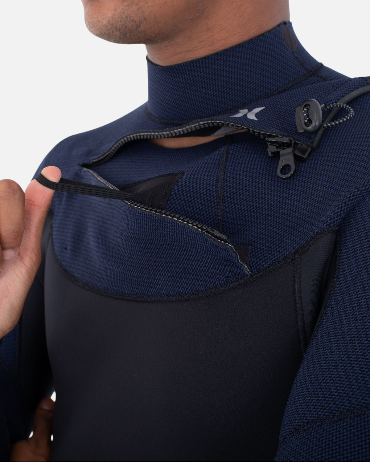 Mens Plus Sleeve Texture 3/2mm Fullsuit in Total Eclipse