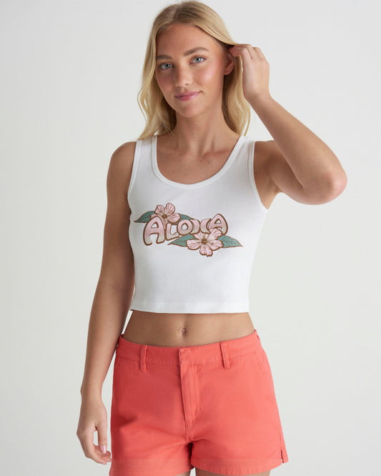 Rider Short in Coral Blossom