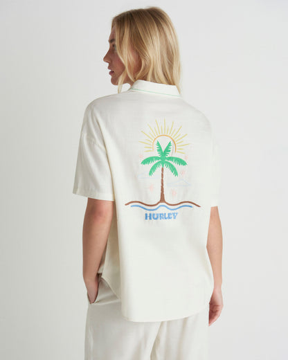 Goldie Boyfriend Short Sleeve in Off White