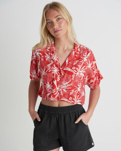 Getaway Short Sleeve in Float Red