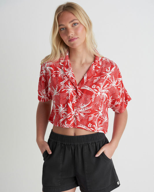 Getaway Short Sleeve in Float Red