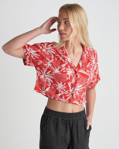 Getaway Short Sleeve in Float Red