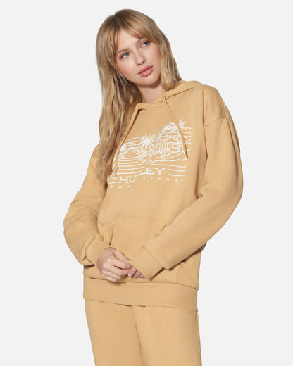 Maui Oversized Hoodie in Tan