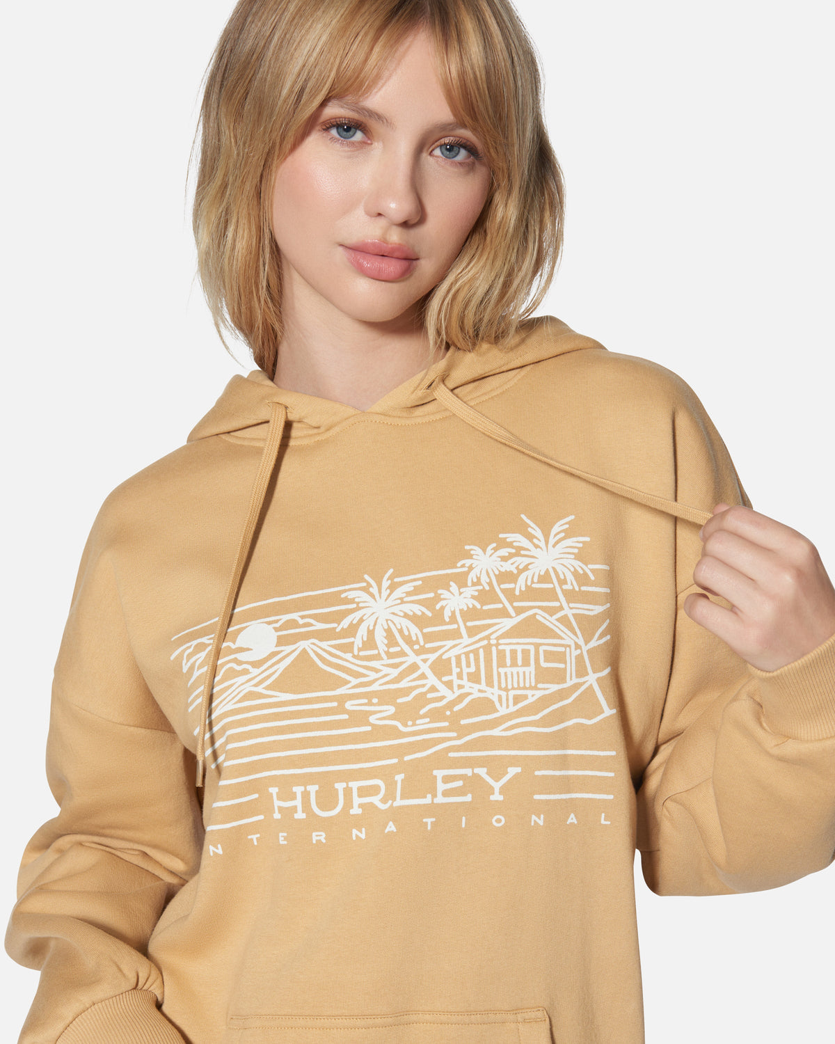 Maui Oversized Hoodie in Tan