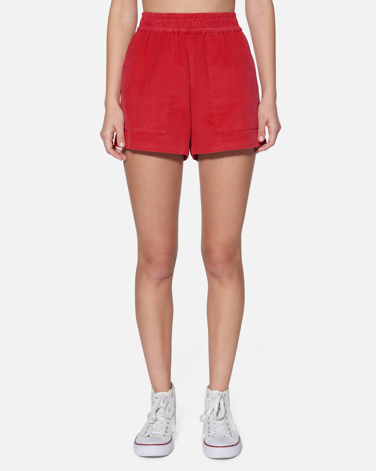 Wavy Days Short in Rococco Red