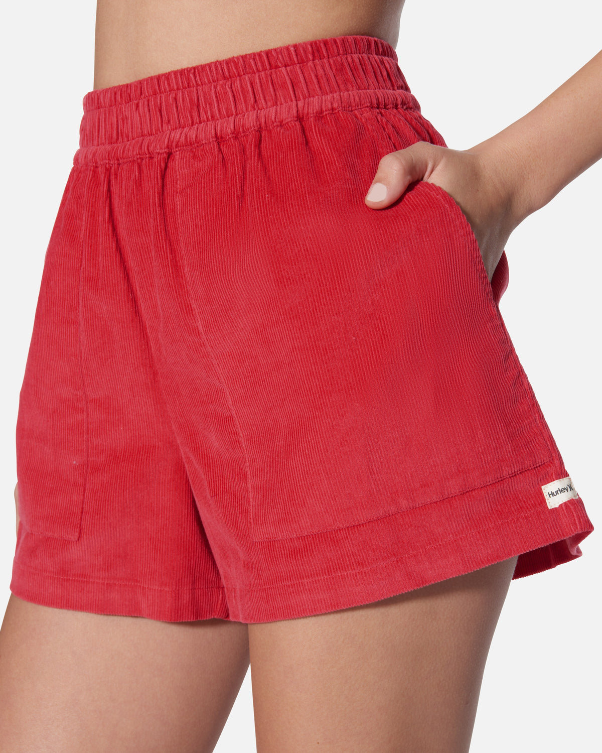Wavy Days Short in Rococco Red