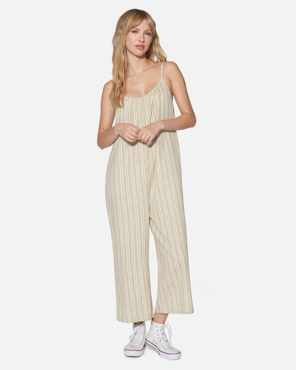 New Heights Jumpsuit in Tan